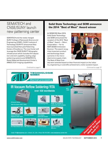Solid State Technology - September 2014
